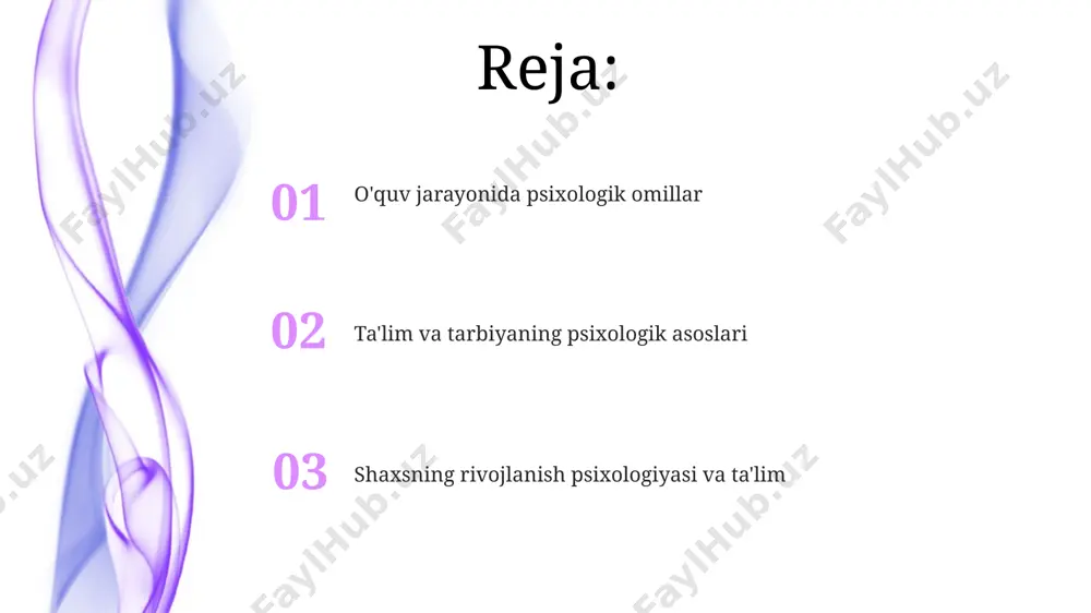 ini anglash, ijtimoiy munosabatlar va shaxsiyatning shakllanishi kabi psixologik jarayonlarning murakkabligi va intensivligi kuzatiladi, bu davrda qoʻllab-quvvatlash va tushunish juda muhim. 6-7 yoshga kelib, bolaning xotirasi, diqqati va tafakkuri sezilarli darajada rivojlanadi, bu esa maktabgacha taʼlimning samaradorligini oshirish imkonini beradi. bolalarning intellektual qobiliyatlarining individual farqlari ham kuzatiladi. muloqot va o'zaro munosabatlar samimiy va konstruktiv muloqot bolaning o'ziga bo'lgan ishonchini 30% ga oshirib, stress darajasini esa 20% ga kamaytirishi mumkin. o'quvchilarning o'zaro munosabatlarida 70% dan ortig'i ijtimoiy-emotsional rivojlanishga, qolgan 30% esa akademik ko'rsatkichlarga ta'sir ko'rsatadi. motivatsiya va o'z-o'zini boshqarish motivatsiya va o'z-o'zini boshqarish o'rtasidagi korrelyatsiya 0,7 dan yuqori bo'lib, o'z-o'zini boshqarishning yuqori darajasi yuqori darajadagi ichki motivatsiyaga olib keladi. o'z-o'zini boshqarish ko'nikmalarini rivojlantirish uchun bolalarga 5-7 yoshdan boshlab maqsad qo'yish va uni amalga oshirishga o'rgatish muhim, bu ularning motivatsiyasini oshiradi va mustaqilligini rivojlantiradi. individual yondashuv va farqlash muvaffaqiyatli individual yondashuv va farqlash uchun o'qituvchining kamida 10 ta turli xil baholash usullarini …