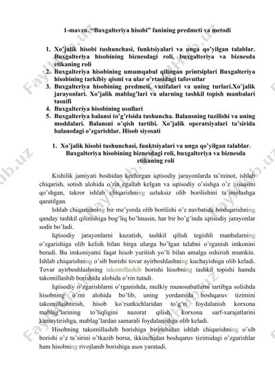 buxgalteriya hisobi — DOCX