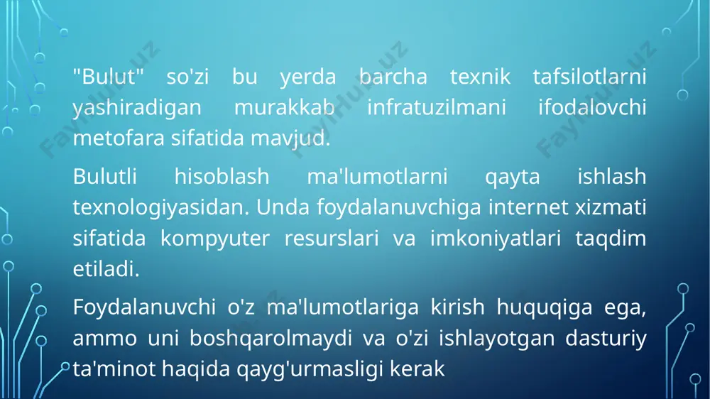 bulutli texnologiyalar va ular bilan ishlash - Page 4