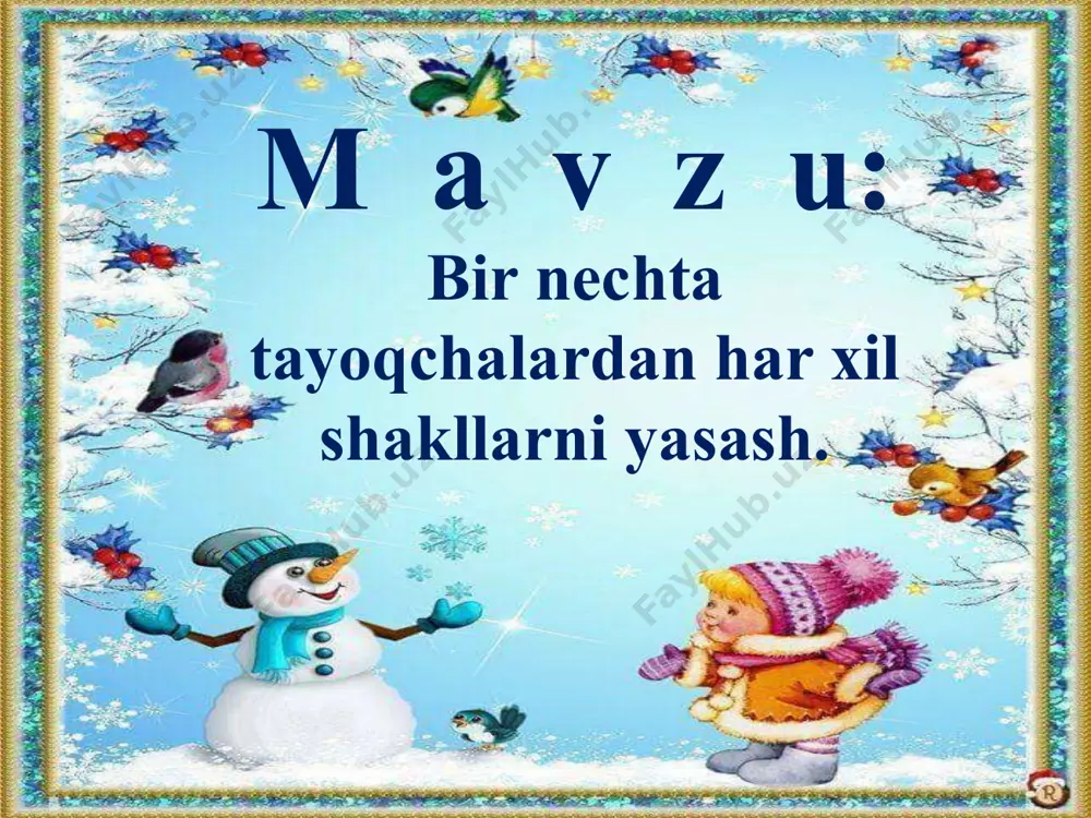 1-sinf matematika bir nechta tayoqchalardan turli shakllar yasash dars taqdimoti - Page 2