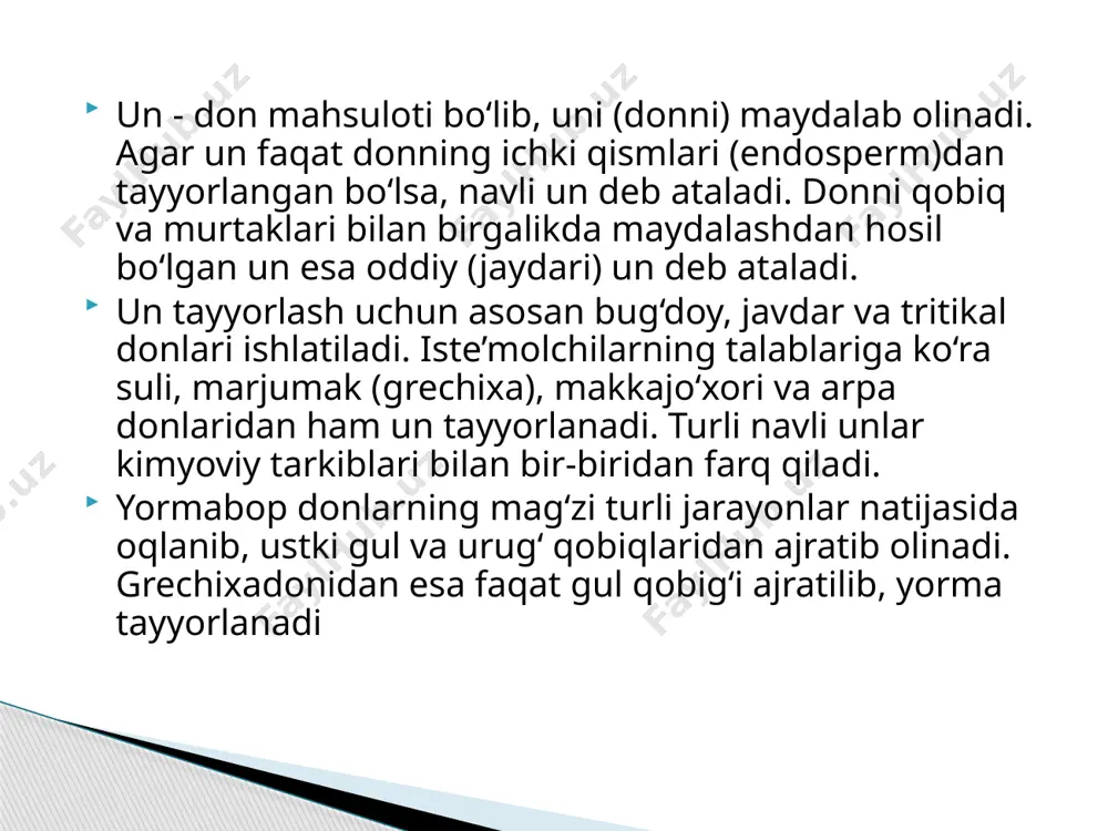 don mahsulotlarini dastlabki ishlashtexnologiyasi - Page 5