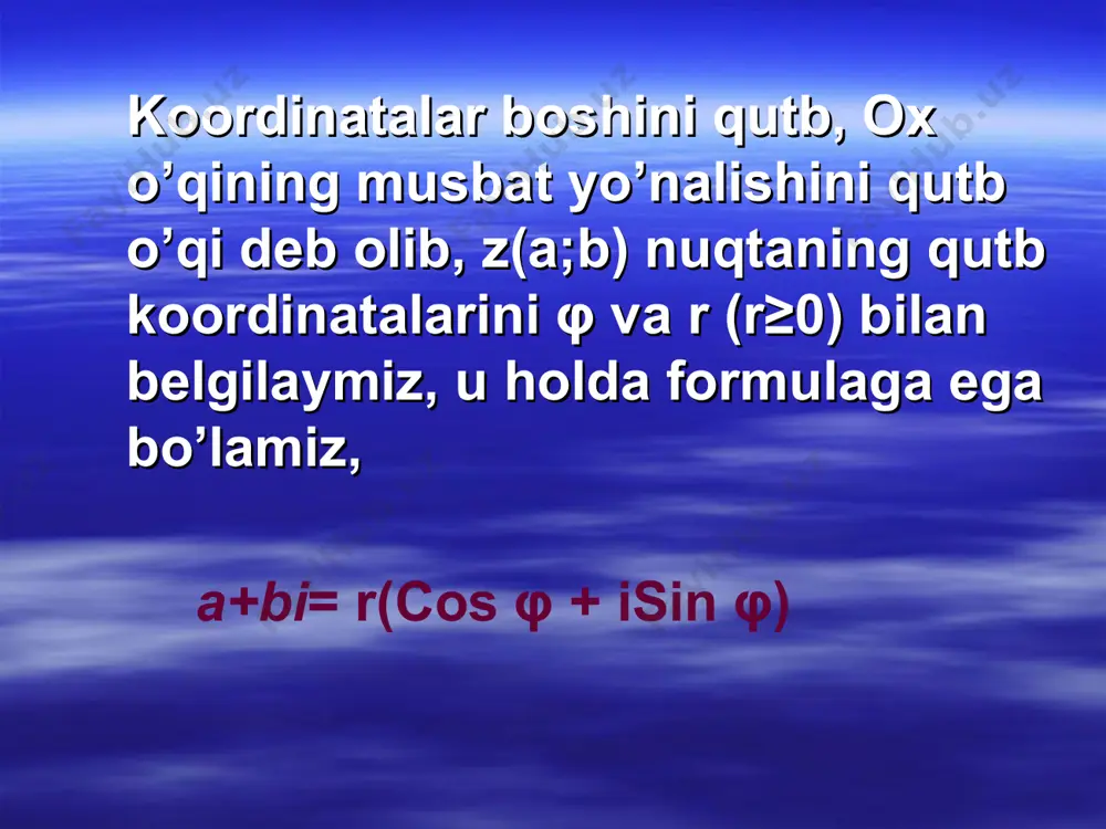 kompleks sonning geometrik tasviri va uning trigonometrik shakli - Page 4
