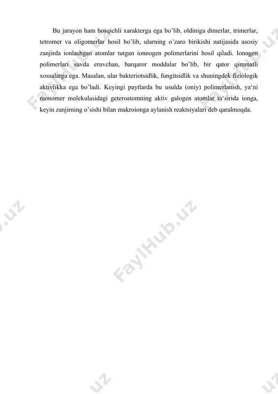 migratsion (bosqichli) polimerlanish - Page 4