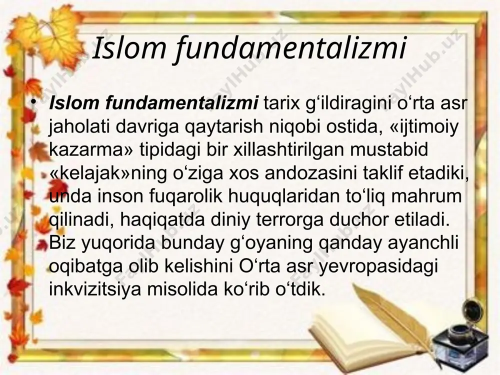diniy fundamentalizm va milliy mafkura - Page 5