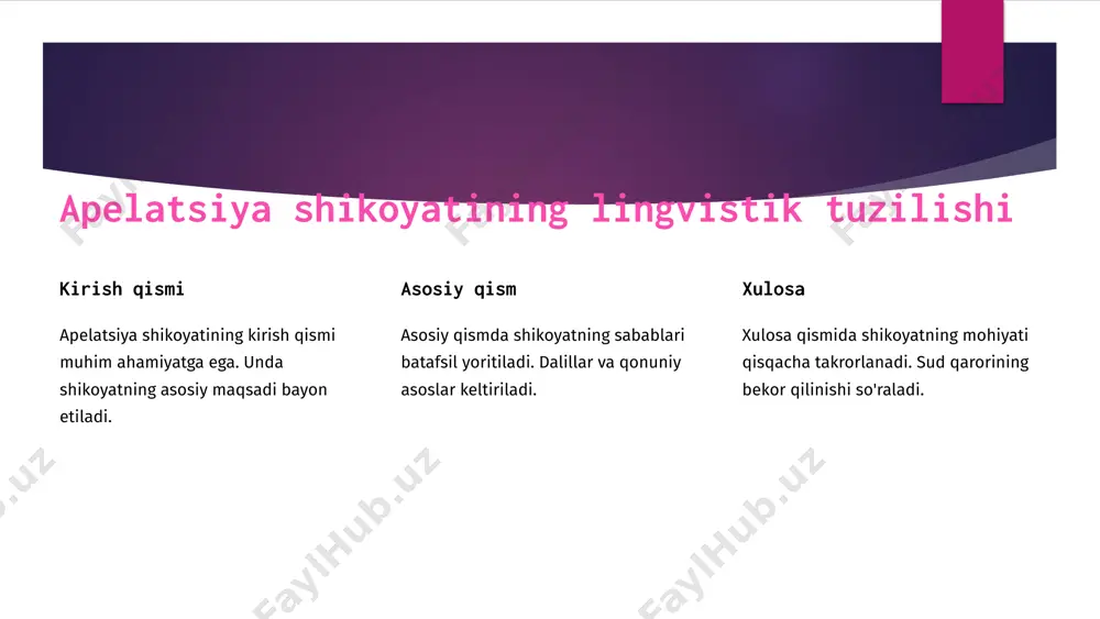 apelatsiya va kassatsiya shikoyatlarining til xususiyatlari - Page 3