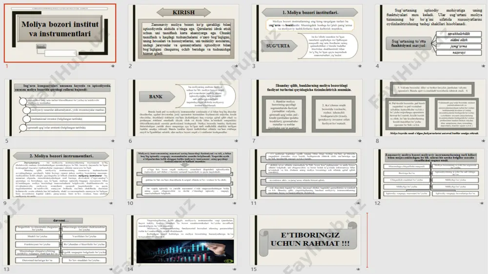 moliya bozori institut va instrumentlari - Page 2