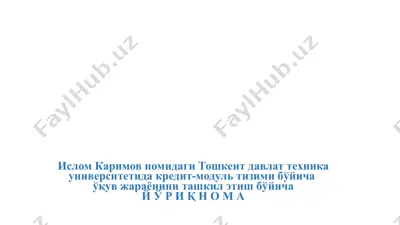 kredit-modul tizimi — PPTX