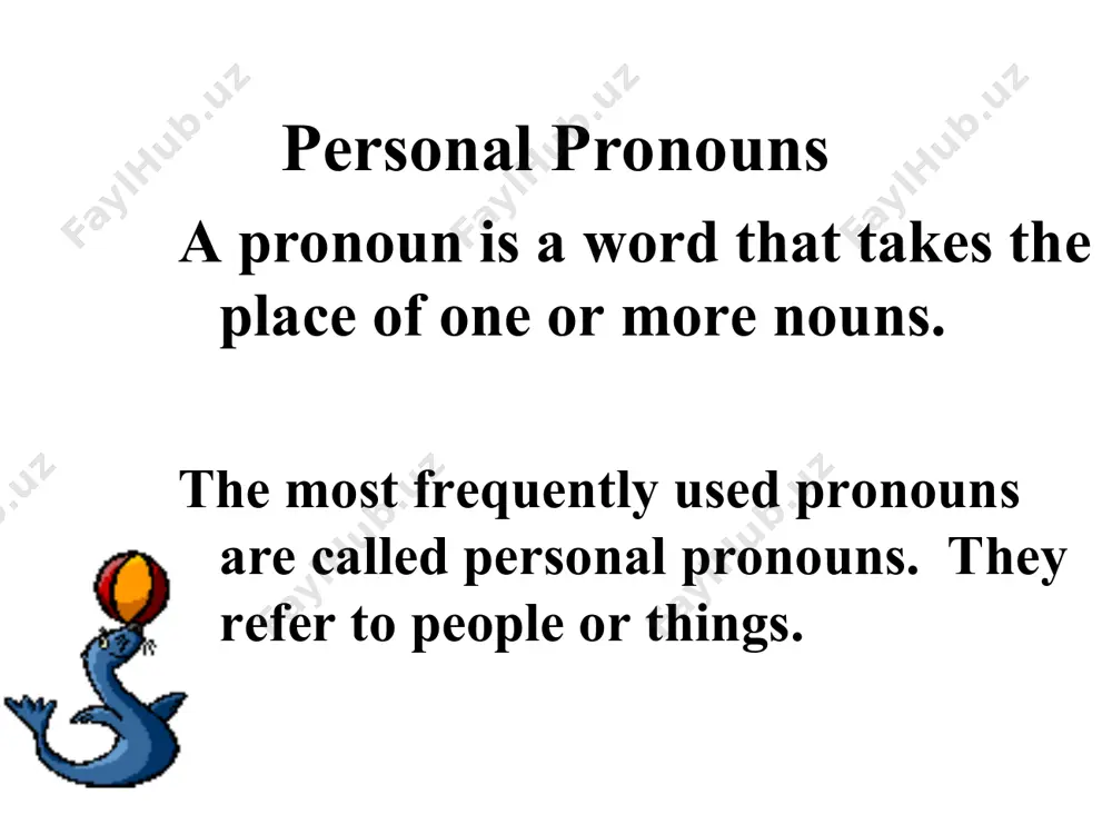of a noun may be masculine (male), feminine (female), or neuter (referring to things). notice how the pronouns on the next slide agree with their antecedents. continue pronouns and antecedents 1. the myth of arachne is amusing. i enjoyed it. 2. the bystanders see athena. they watch her at the loom. in the first sentence, myth is the antecedent of the pronoun it. in the second sentence, bystanders is the antecedent of they, and athena is the antecedent of her. activity 2 do exercise 3, page 397 of your english textbook. follow directions carefully. using pronouns correctly subject pronouns are used in compound subjects, and object pronouns are used in compound objects. he and carmen wrote a report on the subject. (not him and carmen) tell john and me about hercules. (not john and i) continue using pronouns correctly a preposition takes an object, just as many verbs do. the …
