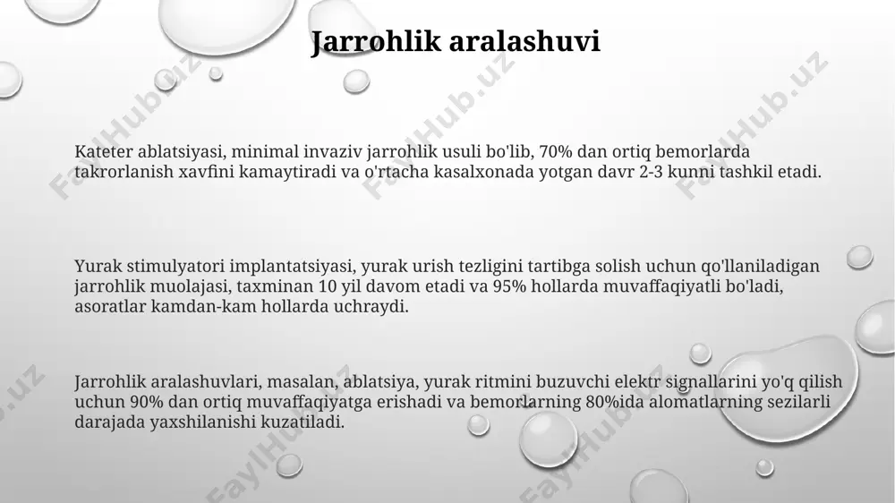 sh/daqiqadan ko'p bo'lishi aritmiya alomatlaridan biri hisoblanadi, bu holat bezovtalik va bosh aylanishiga olib kelishi mumkin. oldini olish sog'lom turmush tarzini yuritish, jumladan, muntazam jismoniy mashqlar bajarish, to'g'ri ovqatlanish va chekishdan voz kechish, yurak ritmining buzilishi xavfini 20-30% ga kamaytirishi mumkin. yurak-qon tomir kasalliklarining oldini olish uchun muntazam tibbiy ko'rikdan o'tish, ayniqsa, yurak-qon tomir kasalliklari oilasida mavjud bo'lsa, 5 yilda bir marta ekg tekshiruvlaridan o'tish tavsiya etiladi. yurak ritmining buzilishiga olib keladigan omillar orasida 40 yoshdan oshganlik, gipertenziya va semirish kabi xavf omillari mavjud bo'lib, ular oldini olish choralarini ko'rish muhimdir. hayot tarzini o'zgartirish sog'lom ovqatlanish, xususan, to'yingan yog'lar va xolesterin miqdorini 30% ga kamaytirish, shuningdek, meva-sabzavotlar iste'molini ko'paytirish arrhythmia xavfini sezilarli darajada pasaytiradi. chekishni tashlash, qon bosimini nazorat qilish va stress darajasini pasaytirish kabi omillar arrhythmia bilan bog'liq asoratlarni 20-30% ga kamaytirishi mumkin. hayot tarzini o'zgartirish, yurak urishining tartibsizligini kamaytirishda muhim ahamiyatga ega bo'lib, kuniga kamida 150 daqiqa o'rtacha …