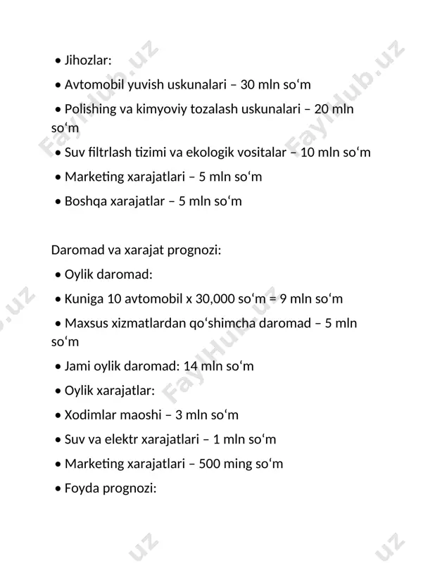 avtomobillarni yuvish va tozalash xizmati - Page 5