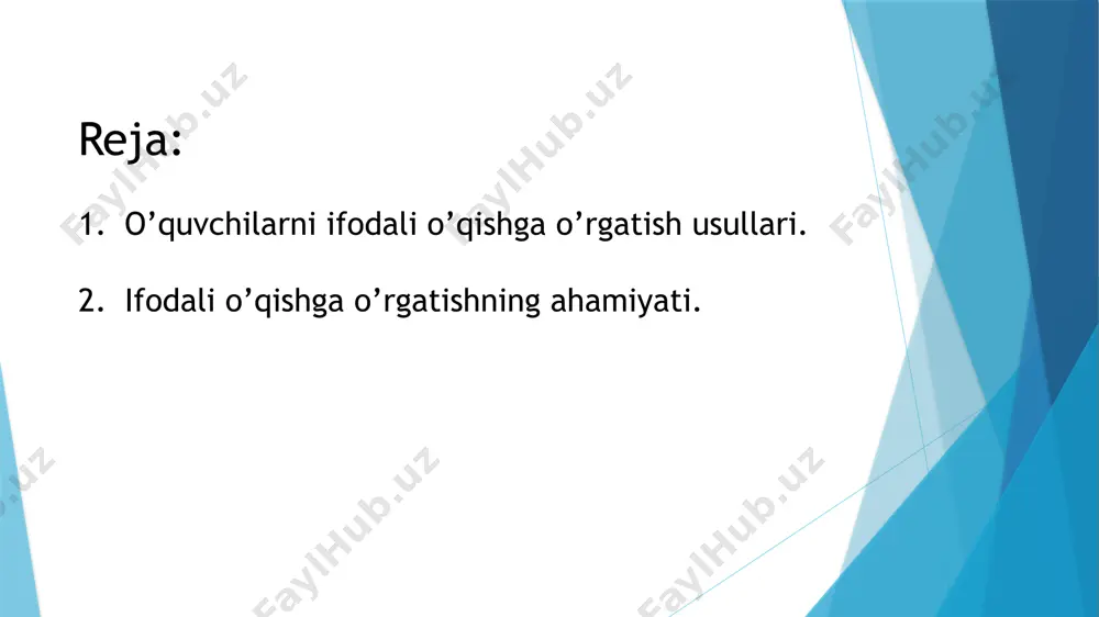 staqil dars tayyorlash, yanada ko‘proq bilim olishi, o‘qituvchining fikriga qo‘shilishi lozimligini his qilishi kerak. ongli o‘qish jarayonida o‘quvchi har bir gap, gapdagi so‘z, so‘zdagi bo‘g’inlarni to‘g’ri va ifodali o‘qish jarayonida uning ma’nosini tushunib o‘qishi zarur. maktabga endigina ilk-yangi qadam qo‘ygan murg’akkina bola uchun kitobdagi so‘zlarning ko‘p qismi tushunarli emas, desa bo‘ladi. chunki ular shu paytgacha o‘z uylari va bog’cha hayoti bilan tanish, xolos. maktab, bog’cha va uy sharoitlari bir-biridan keskin farq qilishini, lekin shunday bo‘lsada, maktab uy va bog’chaning davomchisi ekannini o‘qituvchi o‘zining dars jarayonida va uning samaradorligida ko‘rsata bilish zarur. tez va ravon o‘qishda esa sekin yoki juda tez o‘qish emas, balki gapriganday, o‘rtacha tezlik suratiga amal qilinib ham to‘g’ri, ham ongli, ham sidirgasiga ravon o‘qishni ta’minlash zarur. agar o‘quvchi haddan tashqari taz yoki aksincha sekin tutulib o‘qisa ko‘rko‘rona ma’nosiga tushunmay qolishi mumkin. buni o‘qituvchi har doim tushunishi, bilishi va his qilishi kerakva har ikki holatda ham o‘z o‘quvchilariga …