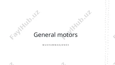 general motors — PPTX