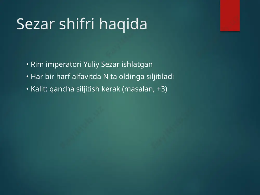 sezar shifri orqali axborotni shifrlash - Page 3