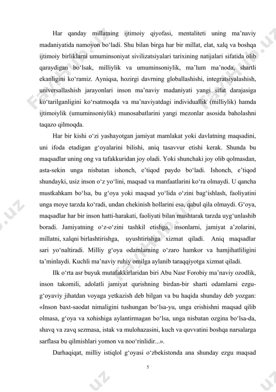 ibor berildi. sportchilarimiz osiyo hamda jahon miqyosidagi musobaqalarda yaxshi natijalarga erishib, o’zbekiston bayrog‘ini yuqori ko‘tarishmoqda. sportning bu darajaga ko‘tarilishida prezidentimiz i.a.karimovning hissasi kattadir. jismoniy tarbiya va sportni yanada rivojlantirish uchun bir qancha ishlar amalga oshirildi. bulardan «jismoniy tarbiya va sportni rivojlantirish to‘g‘risida»gi qarori, «sog‘lom avlod uchun» nodavlat dasturi, «o’zbekistonda bolalar sportini rivojlantirish jamg‘armasini tuzish to‘g‘risida»gi farmoni va boshqa bir qator xukumat qarorlari sport harakatini rivojlantirishga yo‘l ochmokda. jismoniy tarbiya va sportga kundan-kunga qiziqish uyg‘onib boriladi. chunki odamlarning sog‘lomligini takomillashtirish, jismoniy tarbiya va sportning rivojlanishining ajralmas qismidir. yosh avlodni har tomonlama: aqliy, axloqiy va jismoniy jihatdan rivojlanishida jismoniy tarbiya asosiy o‘rinlardan birini egallaydi. shuning uchun o’zbekiston respublikasining «jismoniy tarbiya va sport to‘g‘risida»gi qonunida «maktabgacha yoshdagi bolalar, o‘quvchilar, talabalar salomatligini asrash va mustahkamlash, ularda jismoniy barkamollik ehtiyojini shakllantirish maktabgacha tarbiya muassasalari va o‘quv yurtlarining asosiy vazifasi hisoblanadi» deyiladi. chidamlilikni oshirish uchun bir qator mutaxassislar o‘z uslubiyatini tavsiya etishgan. lekin hozirgi kun da …