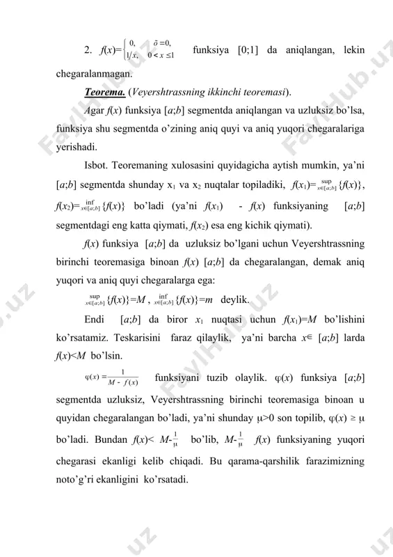 uzluksiz funksiyalarning oraliq qiymatlari haqida teoremalar. - Page 5