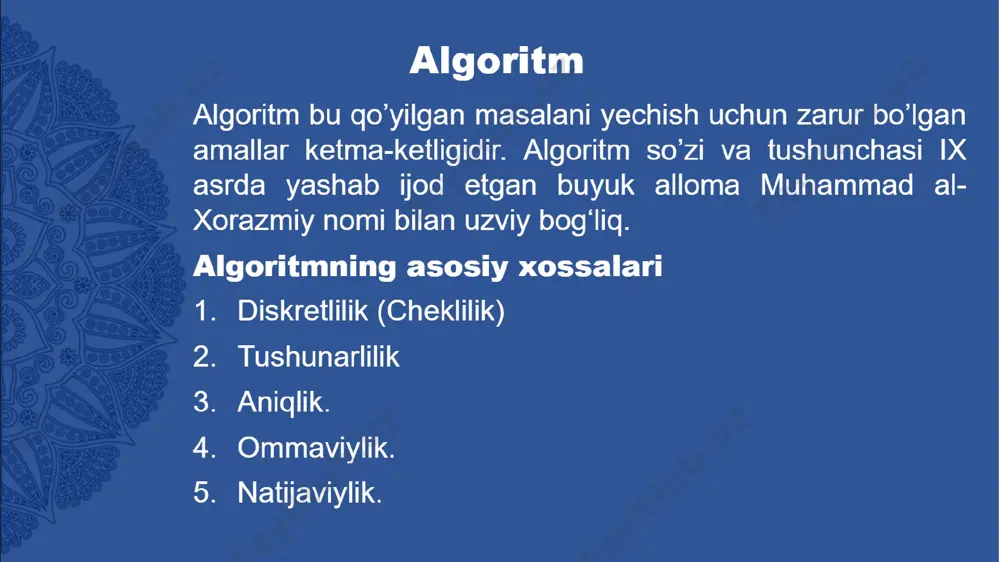 algoritmlash va dasturlash asoslari - Page 2