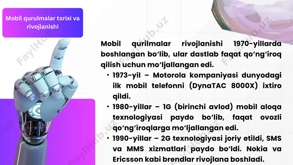 mobil qurilmalar va ularning imkoniyatlari - Page 5
