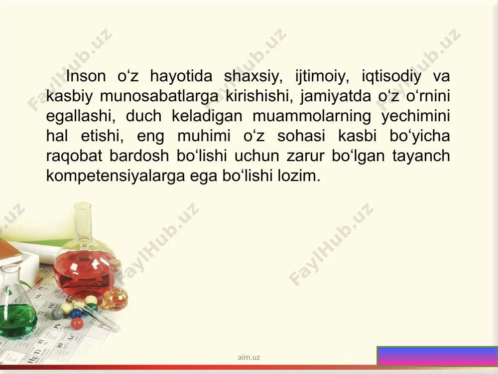 siyadagi sut hosil bo‘ladi? aim.uz aim.uz erigan modda massasini toping 5 % 150g 10 % 150g 15 % 150g 20 % 150g aim.uz aim.uz erigan modda massasini toping 7.5 g 15g 22.5g 30g aim.uz aim.uz eritmalarni aralashtiring 5 % 150g- 7.5 g 10 % 150g-15g 15 % 150g-22.5g 20 % 150g-30g aim.uz aim.uz hosil bo‘lgan yangi eritmaning c (%) toping 7.5 % 17.5 % aim.uz aim.uz aim.uz aim.uz