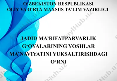 o‘zbekiston respublikasi oliy va o‘rta maxsus ta’lim vazirligi — PPTX