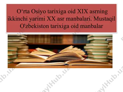 o‘rta osiyotarixiga oid — PPTX