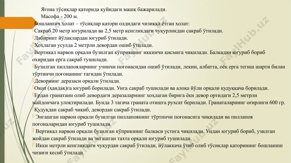 tўsiqlardan yug'rib oshib o'tish usullarini o'rgatish mаshqlari - Page 4