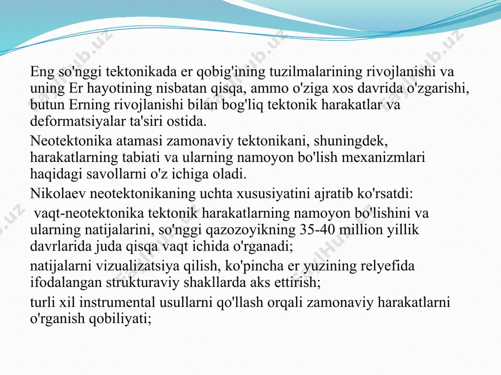 neotektonika davri va uning ahamiyati - Page 4