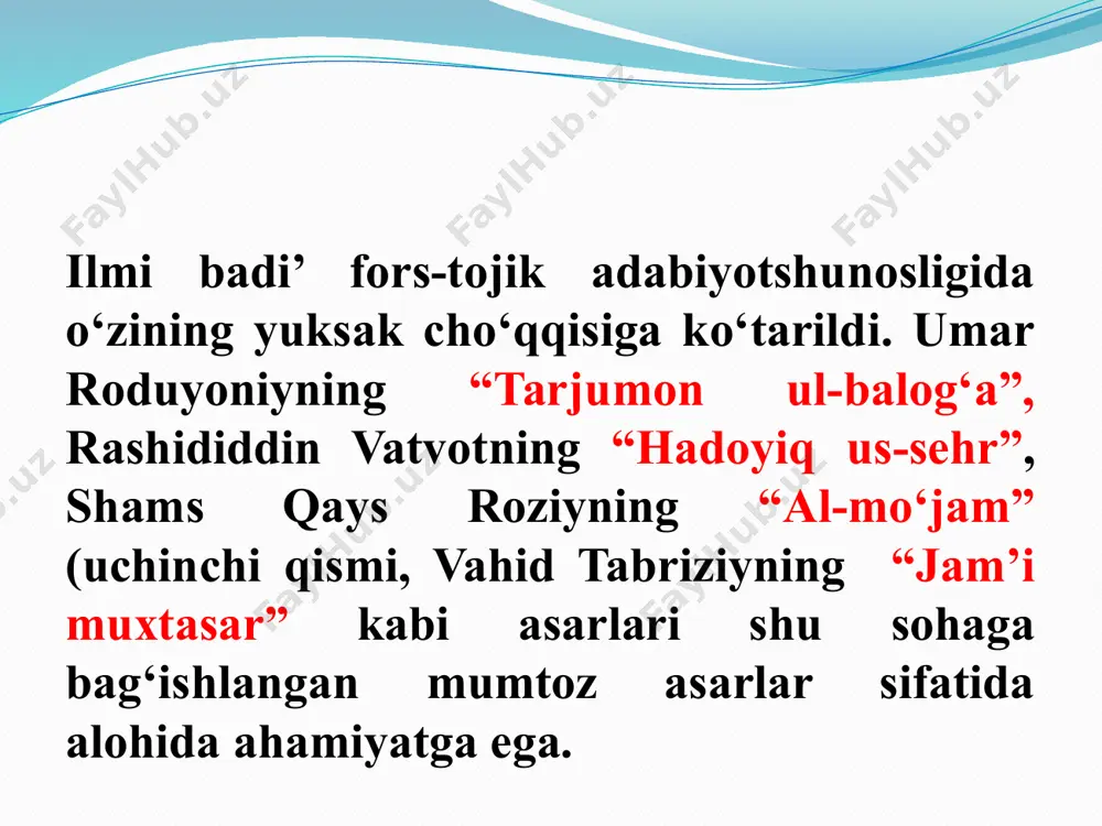 alarda “aks”, “tabdil” nomlari bilan ham keladi. bu san’at takrorning qaysi o‘rinda kelishiga qarab ikki turga bo‘linadi: komil (tugallangan) aks – tardi aksning bayt doirasida sodir bo‘lishi, bunda baytning birinchisi misrasidagi ikki so‘z yoki birikma ikkinchi misrada o‘rin almashinib takrorlanadi. qaro ko‘zum, kelu mardumlig‘ emdi fan qilg‘il, ko‘zum qarosida mardum kibi vatan qilg‘il. maxraj (tugallanmagan) aks – tardi aksning misra doirasida hosil qilinishi, bunda bir misradagi ikki so‘z shu misraning o‘zida o‘rin almashinib takrorlanadi: ki, haq taqdiridindur olam ichra, yomon-u yaxshining yaxshi yomoni (navoiy) tardi aks san’ati mazmun nuqtai nazaridan ham ikki turga bo‘linadi: mutahodiy aks (so‘z yoki iboraning tartibi o‘zgarsa, yangi ma’no hosil bo‘lmaydi) har ne ul buzdi, bu barin tuzdi, bu barin tuzdi, har ne ul buzdi majro aks (so‘z yoki birikmaning o‘rin almashinib takrorlansa, yangi ma’no hosil bo‘ladi) ko'ngulga bo'ldi ajoyib balo qaro soching, shikasta ko'ngluma bo’ldi qaro balo soching. tashtir tashtir – baytni teng to’rt bo’lakka …