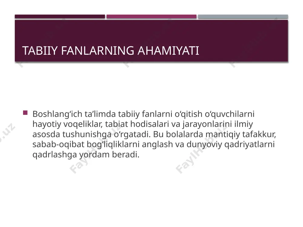 boshlang‘ich ta'limda tabiiy fanlarni o‘qitish - Page 4