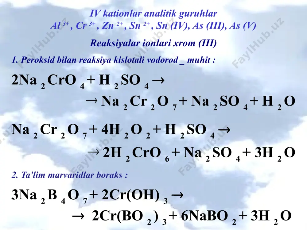 iv analitik guruh kationlarining tahlili - Page 3