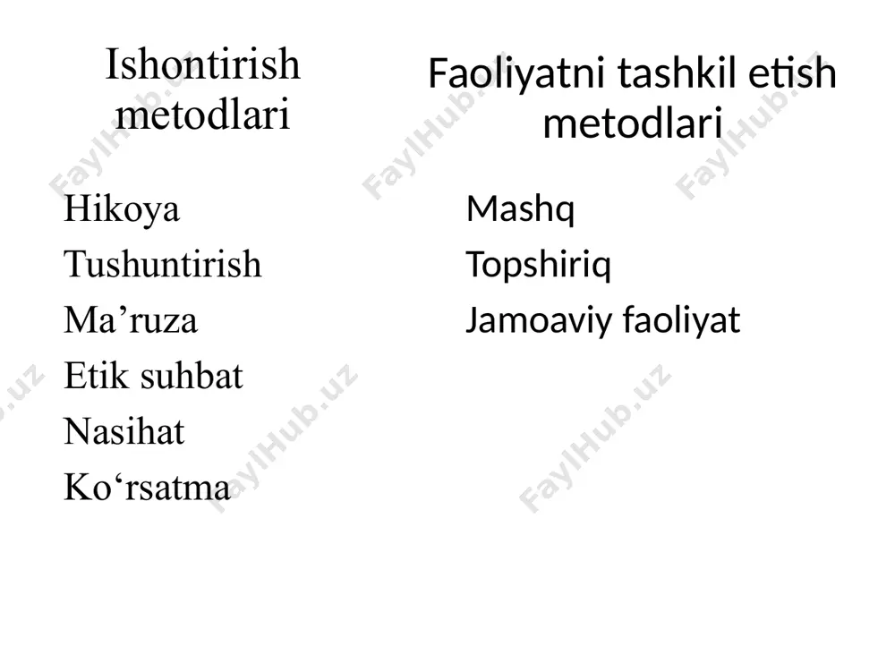 tarbiya metodlari klassifikatsiyasi - Page 5