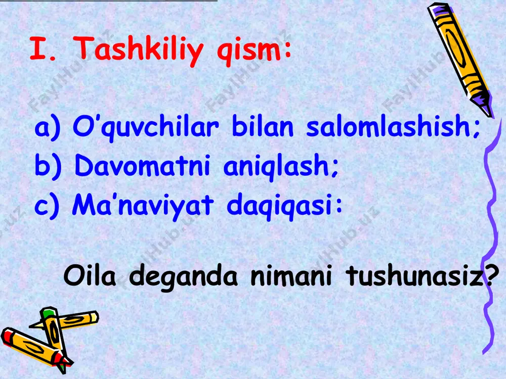 yoshlarni oilaviy hayotga tayyorlash (dars ishlanma) - Page 4