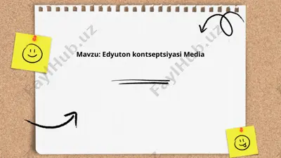 edyuton kontseptsiyasi media — PPTX
