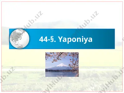 yaponiya — PPTX