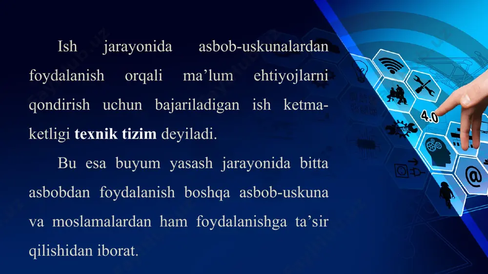 texnik tizimlar haqida tushuncha. texnologik mashinalar 5-sinf - Page 3