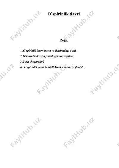 o`spirinlik davri 3 — DOC