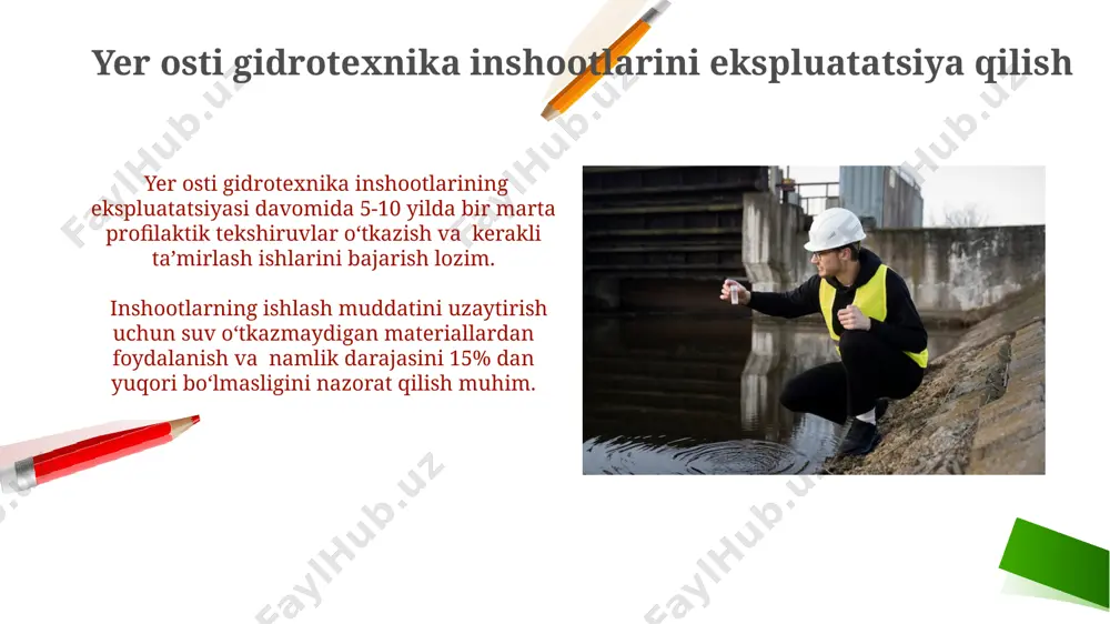 gidrotexnika qurilishida yer osti ishlarini rivojlantirish - Page 5