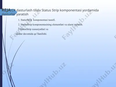 statusstrip komponentasi — PPT