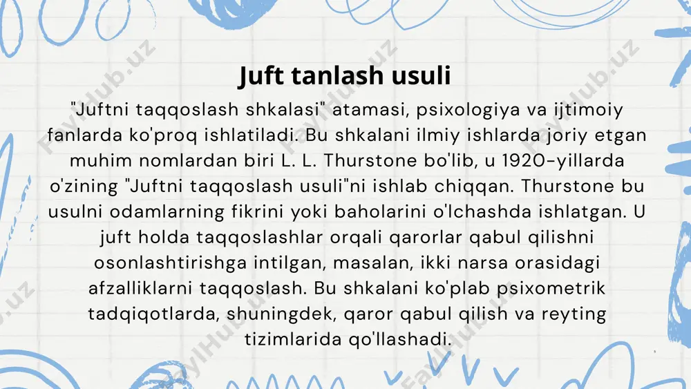 juftni taqqoslash shkalasi - Page 5