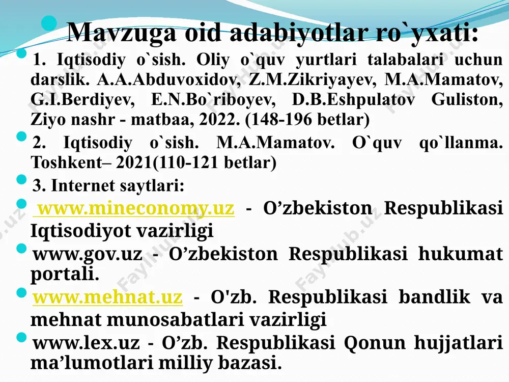 iqtisodiy barqarorlikni ta’minlashda muhim ro’l o’ynaydi. davlat byujeti daromadlari soliq va soliq bo’lmagan tushumlar hisobiga shakllansada, makroiqtisodiy tahlilda u soliqlar hisobigagina shakllanadi deb qaraladi. davlat bydejeti daromadlar хаrajatlar davlat bujeti xarajatlar bu davlatning o’z vazifalarini bajarish uchun ketadigan pul mablag’lari. daromadlar bu byujetga tushadigan barcha pul mablag’lari bo’lib, ular asosan soliqlardan iborat. bu daromadlarning xarajatlardan oshib ketishidir. byujet profitsiti 13 davlat byujetining holati byujet defitsiti bu xarajatlarning daromadlardan oshib ketishidir. budjet defitsitining bartaraf qilish yo’llari ayrim rivojlangan davlatlarda budjet taqchilligi darajasi yaimga nisbatan %da 3.2. davlatning fiskal siyosati, uning maqsadi va iqtisodiy dastaklari. davlatning fiskal siyosati siklik tebranishlarni bir maromga keltirish va yuqori bandlik hamda past inflatsiya sharoitida barqaror iqtisodiy o‘sishni ta’minlash maqsadida soliqqa tortish va davlat xarajatlarini tartibga solishga qaratiladi. soliq bu davlatning o’z vazifalarini amalga oshirishi uchun zarur bo’lgan moliyaviy mablag’larni shakllantirish maqsadida jismoniy va huquqiy shaxslardan byujetga majburiy to’lovlarni undirish shaklidir . soliq tizimi davlat tomonidan olinadigan …