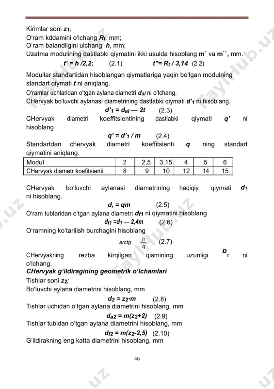 chervyak g‘ildirakli reduktor konstruksiyasi - Page 5