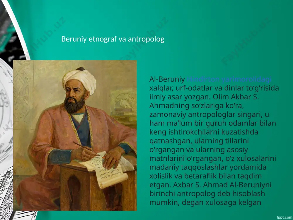 zmatlari katta boʻlgan. muso muhammad al-xorazmiy bir gradus meridian yoyning uzunligi 111,8 kilometrga tengligini isbotlab bergan. baĝdodda tashkil topgan „donishmandlik uyi“ nomli oʻsha davrning fanlar akademiyasida oʻrta osiyolik olimlardan xorazmiy, farĝoniy, habash xasib, marvaridiy kabi olimlar turli sohalarda ish olib borganlar. beruniy ham shu „donishmandlik uyi“ning aʼzosi boʻlib, u yerda 7 yil ishlagan. uning yozishicha, xalifa maʼmun buyrugʻiga binoan „donishmandlik uyi“ning olimlari ikki guruhga boʻlinib,iroqning mosul shahri gʻarbidagi sanjar sahrosida gradus oʻlchash usuli asosida yer kattaligini aniqlashga kirishishgan, bunda xolid al-marvaridiy bir guruhga, abu ibn iso as asturlobiy ikkinchi guruhga rahbarlik qilgan. har qaysi guruh oʻzi oʻlchab topgan natijalar boʻyicha bir gradus meridian yoyning uzunligini hisoblagan. birinchi guruhdagilarning hisoblashicha, bir gradus meridian yoyning uzunligi 111,815 kilometrga teng chiqqan, ikkinchi guruh topgan qiymat 1315 metr kam boʻlgan. beruniy natijalar oʻrtasidagi bu tafovutning sababi ikki xil oʻlchashda, deydi va oʻzi bu natijalarni tekshirib koʻrishga qiziqib, gradus oʻlchash ishlarini olib bormoqchi boʻladi. buning …