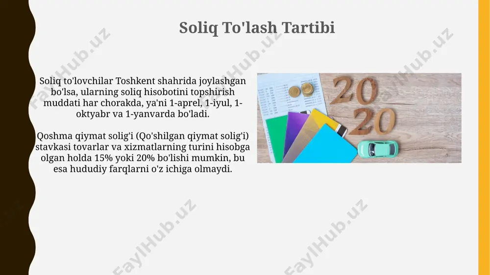 qo‘shilgan qiymat solig‘i stavkalari va soliq davri - Page 4