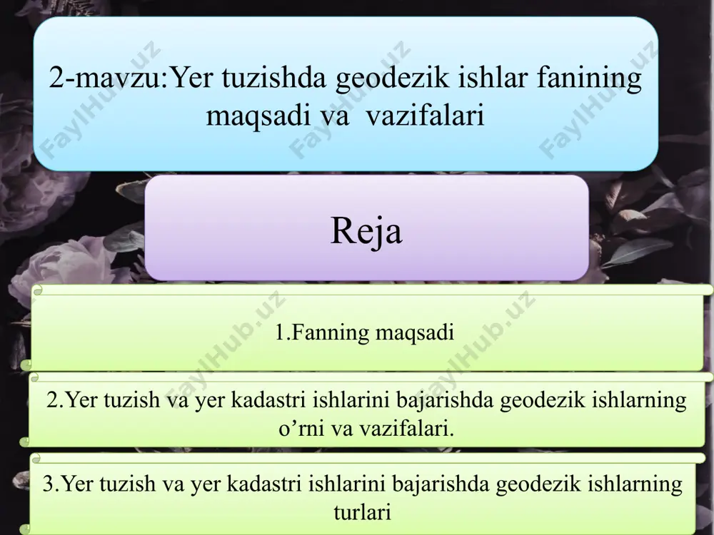yertuzishda geodezik ishlar amaliy mashg'uloti - Page 5