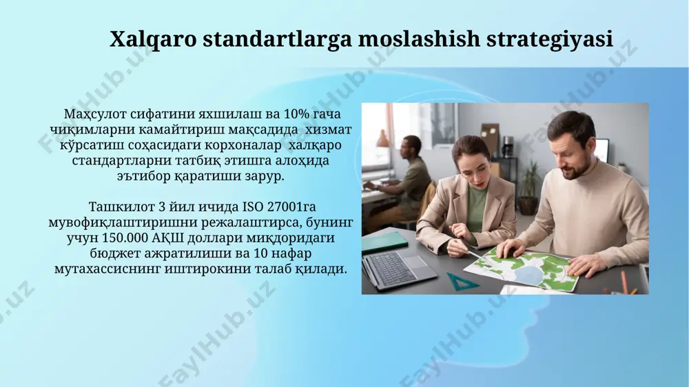 xalqaro standartlarni qo'llash va joriy etish - Page 5