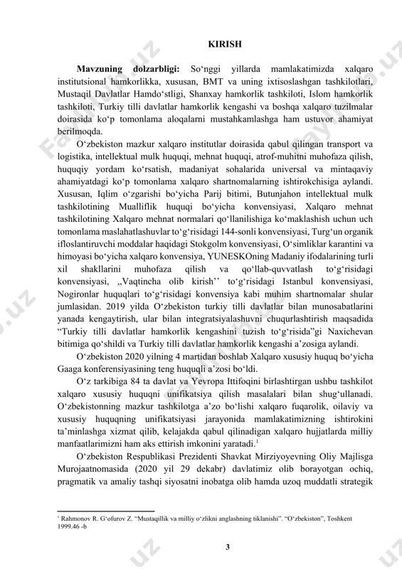 ng fundamental va konstitutsiyaviy prinsiplariga, shuningdek, “harakatlar strategiyasi”, 2018 yil 9 yanvardagi o‘rq-458-sonli qonun bilan tasdiqlangan o‘zbekiston respublikasining mudofaa doktrinasida mustahkamlangan asosiy prinsiplarning o‘zgarmasligiga urg‘u berildi.[footnoteref:2] [2: http://www.prezident.uz/oz/lists/view/1227 ] yana bir dolzarb masalalardan bo‘lgan o‘zbekistonning jahon savdo tashkilotiga qo‘shilishi hamda yevropa ittifoqi bilan kengaytirilgan sheriklik va hamkorlik to‘g‘risidagi bitimni imzolash bo‘yicha faol muzokaralar olib borilmoqda. kurs ishining maqsadi: siyosiy integratsiya va uning bosqichlarini oʻrganish, tahlil qilish. kurs ishning predmeti: siyosiy integratsiya va uning shakllanishi; kurs ishining obyekti: zamonaviy jamiyatda siyosiy integratsiyaning dolzarbligi va ahamiyati; kurs ishining vazifalari quyidagilardan iborat: integratsiya tushunchasi: mazmun va mohiyatini oʻrganish, tahlil qilish; siyosiy integratsiyanining shakllanish bosqichlarini oʻrganish, tahlil qilish; siyosiy integratsiyani shakllantirishda siyosiy institutlarning roli va ahamiyatini oʻrganish, tahlil qilish; markaziy osiyo davlatlari integratsiyasi va uning shakllanishida xalqaro tashkilotlarning rolini o‘rganish; kurs ishining metodlari. mavzuga oid pedagogik, metodik adabiyotlarni oʻrganib tahlil qilish, kuzatish, ilgʻor oʻqituvchilarning ish tajribalarini oʻrganish, pedagogik tajriba, taqqoslash. kurs ishi tuzilishi: bajarilgan …