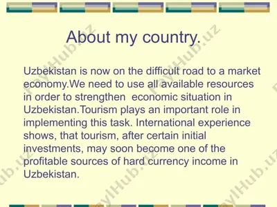 tourism in uzbekistan — PPTX