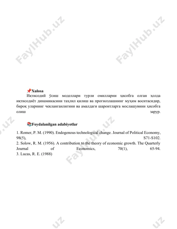 iqtisodiy o'sish modellari - Page 5