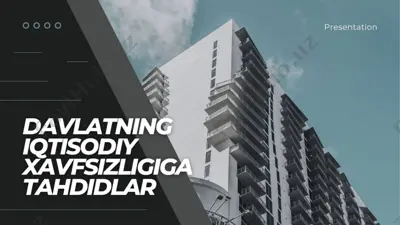 xavfsizligi tahdidlar — PPTX