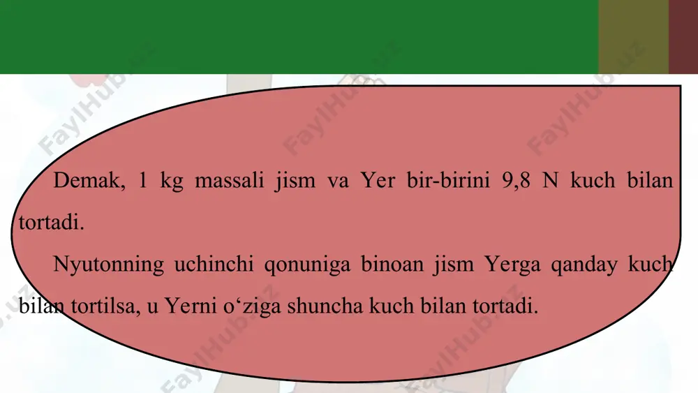 og‘irlik kuchi 7-sinf - Page 5