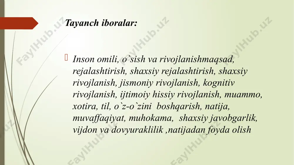vsifini izlay boshlaganlar. bu yerda taniqli psixolog g. stenli xoll bolalik yoshini insoniyatning oldingi asrlari bilan bog'lashga harakat qilgan. psixologik rivojlanish bosqichlari birinchi bosqich, ishonchga qarshi- ishonchsizlik goʻdaklik davrida sodir boʻladi. birinchi bosqich uchun ijobiy fazilat – bu umid, chaqaloq kimga ishonishni oʻrganishi va uni qoʻllab-quvvatlovchi odamlar guruhining u yerda boʻlishiga umid qilishdir. ikkinchi bosqich – avtonomiyaga qarshi-sharmanda va shubha ijobiy fazilat bilan iroda. bu erta bolalik davrida sodir boʻladi, qachonki bola nimaga qodirligini kashf qilish orqali mustaqil boʻlishni oʻrganadi, agar bola haddan tashqari nazorat qilinsa, oʻzini-oʻzi qadrlash va shubhaga olib kelishi mumkin boʻlgan qobiliyatsizlik hissi kuchayadi. uchinchi bosqich – tashabbusga qarshi-aybdorlik. qabul qilingan fazilat – bu maqsad tuygʻusi. bu birinchi navbatda oʻyin orqali sodir boʻladi. bu bola qiziquvchan boʻladigan va boshqa bolalar bilan koʻp muloqot qiladigan bosqich. qiziquvchanligi oshgani sayin ular koʻp savollar berishadi. agar juda koʻp aybdorlik hissi mavjud boʻlsa, bola oʻz dunyosi va undagi boshqa bolalar bilan …